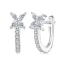 925 Sterling Silver White Gold Plated CZ Earrings for Women-1