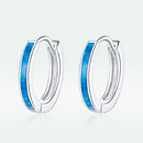 925 Sterling Silver + Platinum Translucent Opal Earrings for Women-4