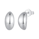 925 Sterling Silver Earrings, Size 10*5mm - Oxidized Silver for Women-1