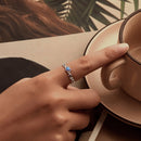 925 Sterling Silver Opal Pendant Ring for Women-6