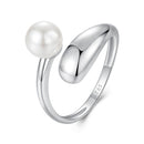 925 Sterling Silver Quality Shell Pearl Ring for Women-1