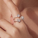 925 Sterling Silver 0.8cm Pavé Setting CZ Ring-6