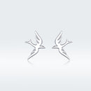 925 Sterling Silver Earrings 0.7*1.2cm for Women-1