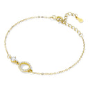 925 Sterling Silver Adjustable Bracelet with Pavé Set CZ for Women-6