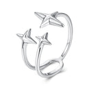 925 Sterling Silver Oxidized Silver Ring for Women-1