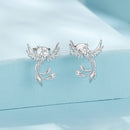 925 Sterling Silver Plated White Gold Earrings for Women-3