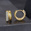 925 Sterling Silver Moissanite 0.06 Carat White Gold Plated Earrings for Women-4