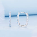 925 Sterling Silver Opal Earrings with Platinum Plating for Women-5