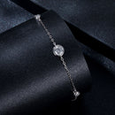 925 Sterling Silver 5mm Moissanite & 3mm Moissanite Bracelet for Women-3