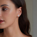 925 Sterling Silver Pavé Setting CZ Earrings-6