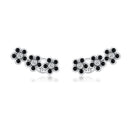 925 Sterling Silver Earrings with Pavé Setting CZ-1