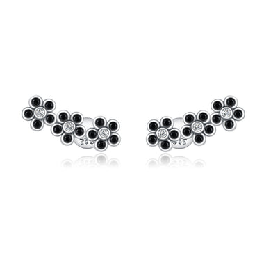 925 Sterling Silver Earrings with Pavé Setting CZ