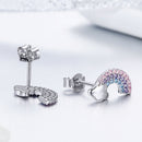 925 Sterling Silver Earrings with Pavé Setting CZ-5