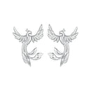 925 Sterling Silver Plated White Gold Earrings for Women-1