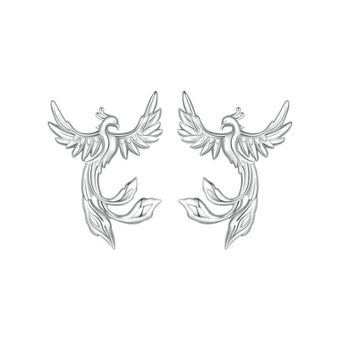 925 Sterling Silver Plated White Gold Earrings for Women