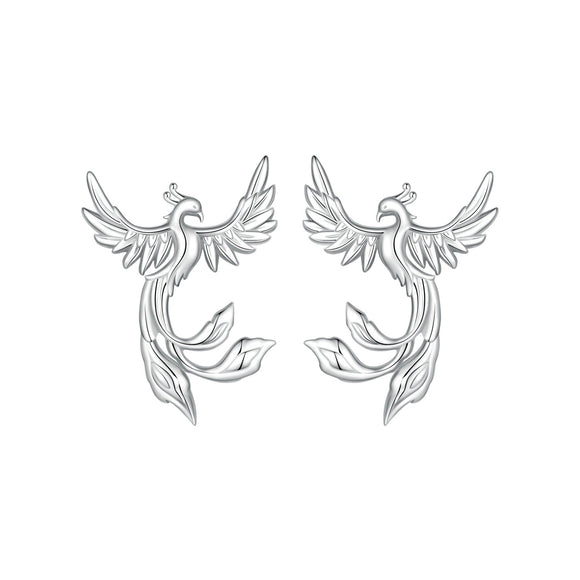 925 Sterling Silver Plated White Gold Earrings for Women