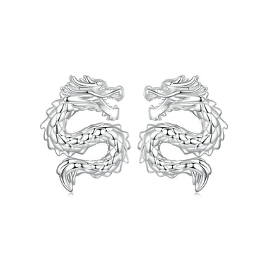 925 Sterling Silver Plated White Gold Earrings - 0