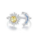 925 Sterling Silver Pavé CZ White Gold Plated Ring for Women-2