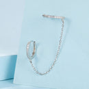 S925 Sterling Silver Earrings with Pavé Setting CZ for Women-7