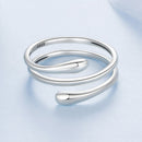925 Sterling Silver Oxidized Silver Adjustable Rings-4