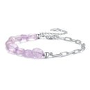 925 Sterling Silver & White Gold Plated Crystal Bracelet 16+5cm for Women-3