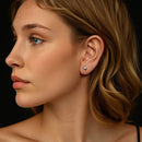 925 Sterling Silver 0.1 Carat Genuine Moissanite Earrings for Women-7