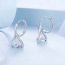 925 Sterling Silver Transparent Glass Earrings for Women-4