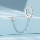 S925 Sterling Silver 3mm Pavé Setting CZ Earrings for Women-5