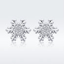 S925 Sterling Silver Earrings with CZ in Pavé Setting - 0.8*0.8cm for Women-4