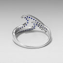 925 Sterling Silver Size 6.0 White Gold Plated CZ Ring for Women-5