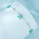 925 Sterling Silver Starfish Design Bracelet with Enamel Process-3