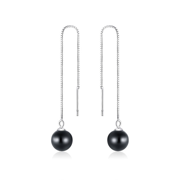 925 Sterling Silver Earrings with Quality Shell Pearl for Women