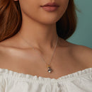 925 Sterling Silver Necklace with Quality Shell Pearl, Length 40+5cm, for Women-7