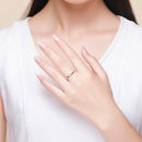 925 Sterling Silver Ring for Women Size 6.0 with Pavé Setting CZ-6