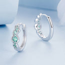 925 Sterling Silver Pave Setting CZ Earrings for Women-4