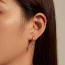 925 Sterling Silver Earrings with Pavé Setting CZ, 2.3*0.95cm, for Women-6