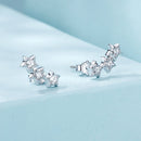 925 Sterling Silver Pavé Setting CZ Earrings for Women-3