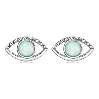 925 Sterling Silver Translucent Opal Earrings for Women - 0