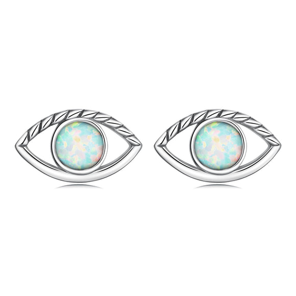 925 Sterling Silver Translucent Opal Earrings for Women