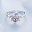 925 Sterling Silver Pavé Set CZ Enamel White Gold Plated Nano Opal Pendant Ring-4