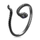 S925 Sterling Silver Black Gold Plated Pavé Setting CZ Ring-1