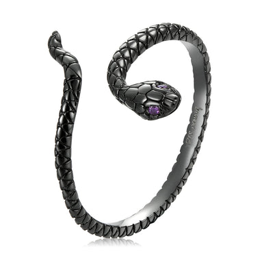 S925 Sterling Silver Black Gold Plated Pavé Setting CZ Ring