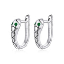 925 Sterling Silver Plated Platinum CZ Earrings for Women-2
