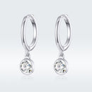 925 Sterling Silver Gold Plated Pavé Setting CZ Earrings for Women-4