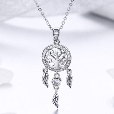 925 Sterling Silver Necklace 36-45cm with Pendant for Women - 0