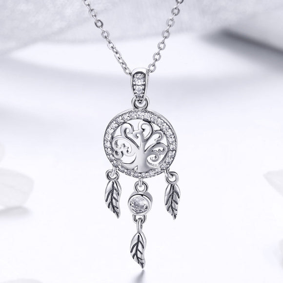925 Sterling Silver Necklace 36-45cm with Pendant for Women