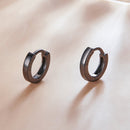 925 Sterling Silver & Plated Black Gold Earrings-3
