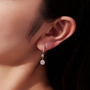 925 Sterling Silver Moissanite 1.00 Carat Earrings for Women-7