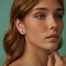 925 Sterling Silver White Gold Plated Enamel Earrings with Shell Pearl for Women-7