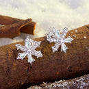 925 Sterling Silver Earrings with Plated White Gold and CZ-3